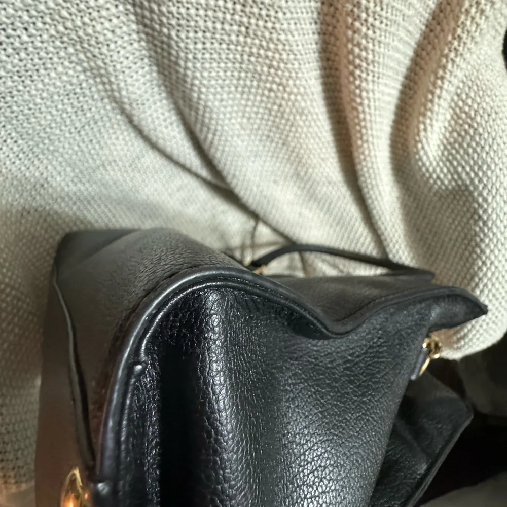 Michael Kors Black Leather Hamilton Satchel, Like‎ New